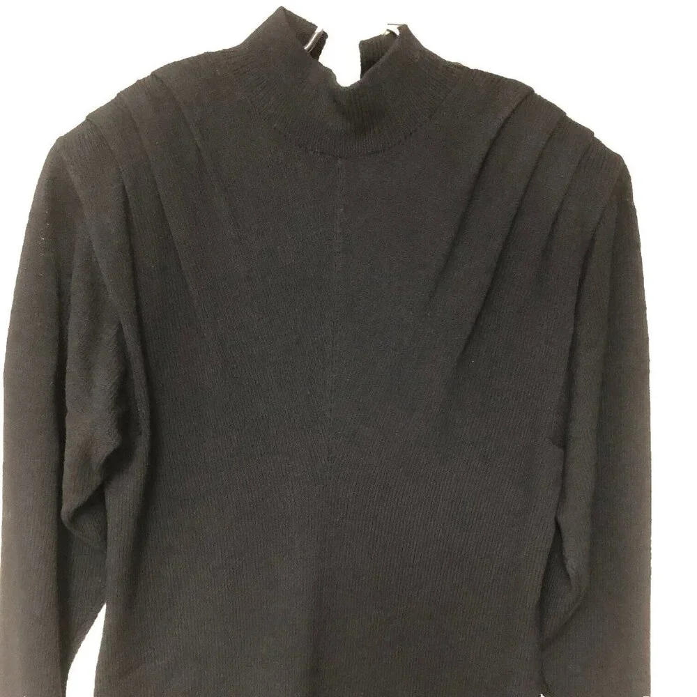 VTG St‎ John Womens Black Santana Knit Dress 4 Neiman Marcus Old Money Office 4